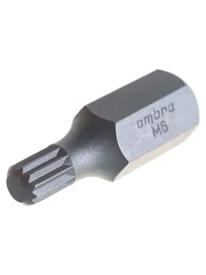 Бита OMBRA 10 мм DR SPLINE, M6, 30 мм