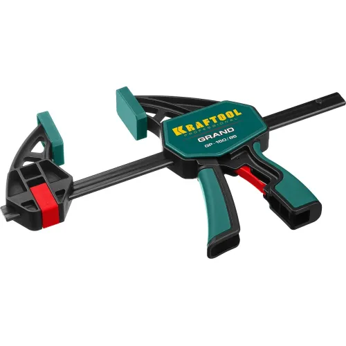 Струбцина KRAFTOOL GRAND GP-150/85, пистолетная, сжатие/распор: 150/350мм, глубина 85мм, 180кгс, (32226-15_z01)