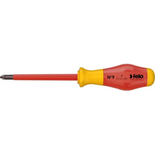 Отвертка FELO диэл. PZ2х100 мм (91520390)
