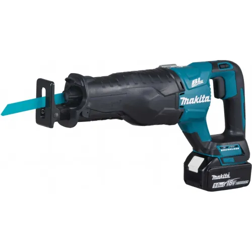 Аккумуляторная пила сабельная MAKITA DJR187RT LXT BL, 18 В, ход 32 мм, рез 255 мм, 2 скорости, 1х5.0 Ач, з/у