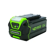 Аккумулятор GREENWORKS G40B5 40В 5Ач Li-ion время зарядки от 50 до 150мин (2927207gw)