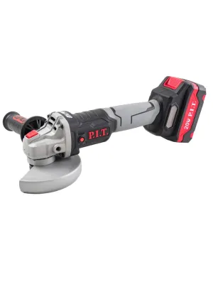 Акк. угловая шлиф. машина P.I.T. PWS20H-125A/1, OnePower, бесщет., 20 В, 1*4 Ач, 125 мм, 7000 об/мин, ЗУ 3А, кейс