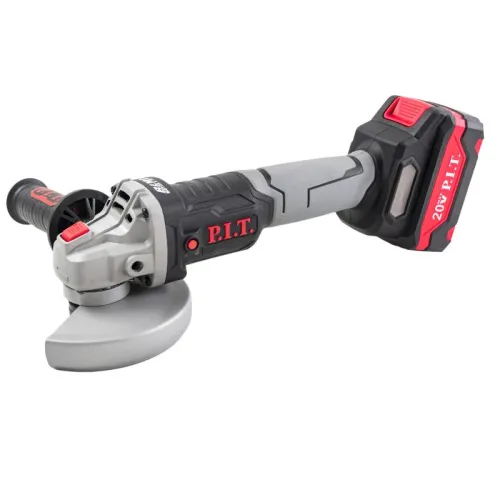 Акк. угловая шлиф. машина P.I.T. PWS20H-125A/1, OnePower, бесщет., 20 В, 1*4 Ач, 125 мм, 7000 об/мин, ЗУ 3А, кейс