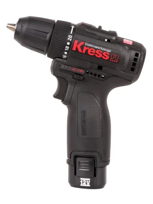 Аккумуляторный шуруповерт KRESS KU202.1 BL, кейс