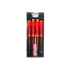 Набор отверток FELO диэлектрических SL/PH E-Slim Ergonic, тестер напряжения, 5 шт (41385298)