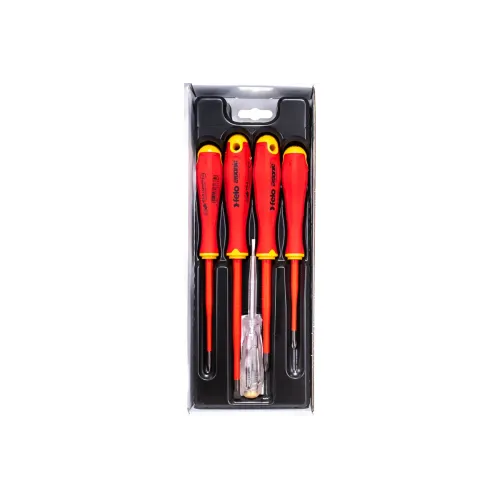 Набор отверток FELO диэлектрических SL/PH E-Slim Ergonic, тестер напряжения, 5 шт (41385298)