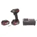 Аккумуляторный винтоверт KRESS KU290 BL, 2х4Ач Li-ion, кейс