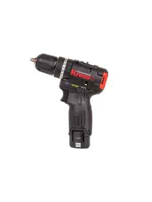 Аккумуляторный шуруповерт ударный KRESS KU370.2 BL, 2х2.0Ач Li-ion, кейс