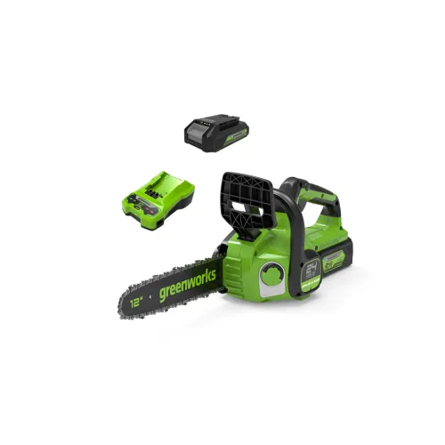 Аккумуляторная пила цепная GREENWORKS GD24CS30, 1х4Ач, ЗУ