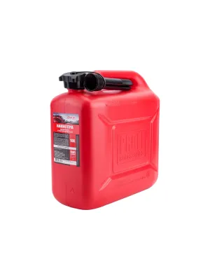 Канистра 3TON PROFI, 10л КРАСНАЯ для топл.в компл. с крышкой и лейкой