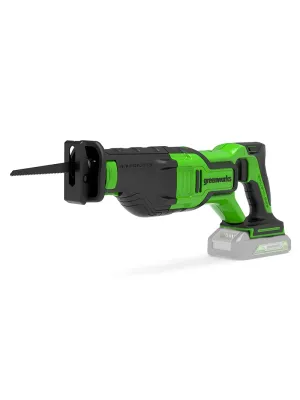 Аккумуляторная пила сабельная GREENWORKS GD24RS, 24v, без АКБ и ЗУ
