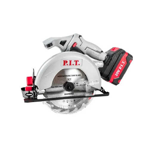 Аккумуляторная пила дисковая P.I.T. PKS20H-165A/1, OnePower 20В, 1х4 Ач Li-Ion, ЗУ, коробка
