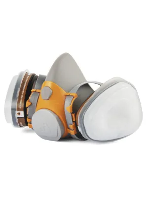 Полумаска JETA SAFETY J-SET6500-L, для защиты дыхания, размер L, фильтры А1 (2 шт), предфильтры P2 (4 шт), держатели (2 шт)