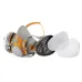 Полумаска JETA SAFETY J-SET6500-L, для защиты дыхания, размер L, фильтры А1 (2 шт), предфильтры P2 (4 шт), держатели (2 шт)