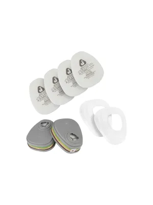 Фильтр JETA SAFETY 6541, противогазовый для защиты от органических, неорганических, кислых газов и аммиака класса A1B1E1K1 (2 шт)