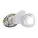 Фильтр JETA SAFETY 6541, противогазовый для защиты от органических, неорганических, кислых газов и аммиака класса A1B1E1K1 (2 шт)