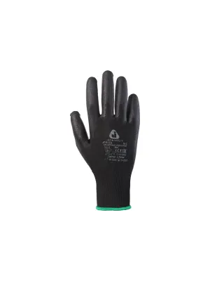 Перчатки JETA SAFETY JP011b-XL, защитные из полиэфирной пряжи c полиуретановым покрытием, цвет черный, размер XL