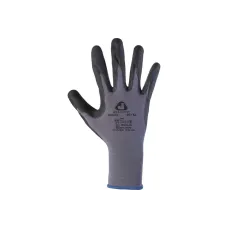 Перчатки JETA SAFETY JN041-XL, защитные промышленные трикотажные из синтетической пряжи (полиэстер) с пенонитриловым покрытием ладони, цвет серый, раз