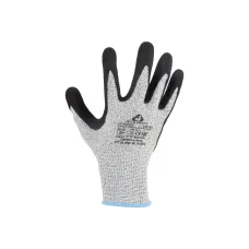 Перчатки JETA SAFETY JCN051-XL, промышленные трикотажные для защиты от порезов (5 класс) из синтетической пряжи (полиэтилен) с нитриловым покрытием
