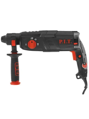 Перфоратор P.I.T. РВН28-C5, 1050 Вт, 3 реж., 3.2 Дж, SDS+, пласт.кейс, 3 бура, пика, зубило, бур 28 мм