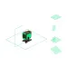 Нивелир лазерный AMO LN 360 Green с зеленым лучом, 2 плоскости