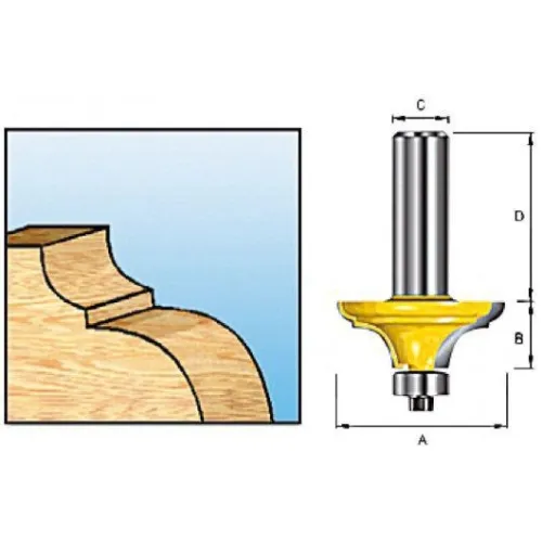 Фреза MAKITA кром. калевочная 