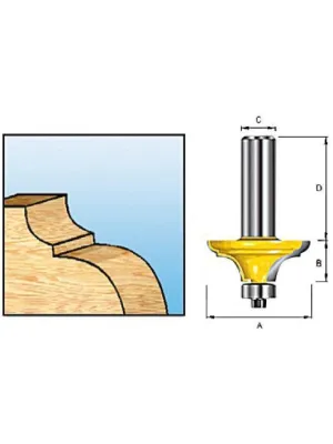 Фреза MAKITA кром. калевочная 