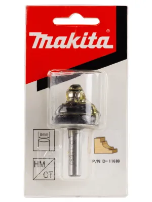 Фреза MAKITA кром. калевочная внутр. скругление с полками 7.94R 31,8x15,9x8х32х2Т