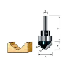 Фреза MAKITA паз. фасонная 