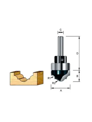 Фреза MAKITA паз. фасонная 