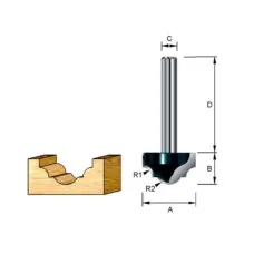 Фреза MAKITA паз. фасонная 