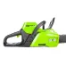 Аккумуляторная пила цепная GREENWORKS GD60CS40, бесщеточная, без АКБ и ЗУ