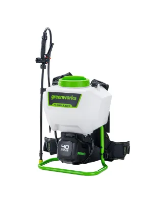 Аккумуляторный опрыскиватель GREENWORKS G40BPS, 40В, ранцевый, без АКБ и ЗУ