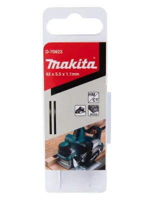 Нож для рубанка MAKITA HM/TC, узкий 2 шт., 82 мм, для 1001/1100/1125/1900/1901/1902/1923/KP0800/0810/DKP180/181/M1901