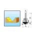 Фреза MAKITA паз. фасонная 3,18R 22х9,9х8х40х2Т, хвост. подшипник