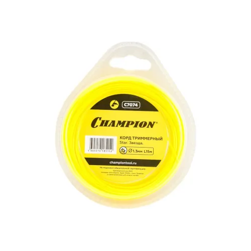 Корд триммерный CHAMPION Star 1.3мм х 15м (звезда)