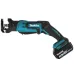 Акк. пила сабельная MAKITA DJR185RFE, 18 В, 2х3 Ач Li-ion, 0-3000 об\м, ход-13 мм, рез-50 мм, 1.5 кг, чем, подсв., набор пилок