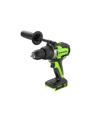 Акк. шуруповерт ударный GREENWORKS GD24DD140, 24 В, 140 Нм, 0-550/2100 об/мин, БЗП 13 мм, бесщеточный, без АКБ и ЗУ (3707607)