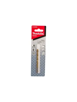 Сверло по металлу MAKITA 5х52x86, 1 шт. HSS-TiN Economy (D-64082)