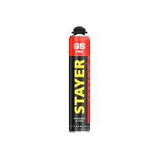 Пена монтажная STAYER PRO 65 800мл пистолетная, всесезонная, с увеличенным выходом, (41137)