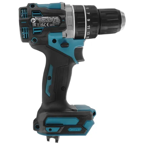 Акк. шуруповерт ударный MAKITA HP002GZ, XGT BL 40В, 13 мм, 65/30 Нм, без АКБ и ЗУ