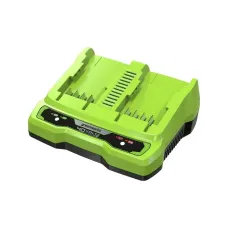 Зарядное устройство GREENWORKS G40UC8, быстрое на 2 аккумулятора (2938807)