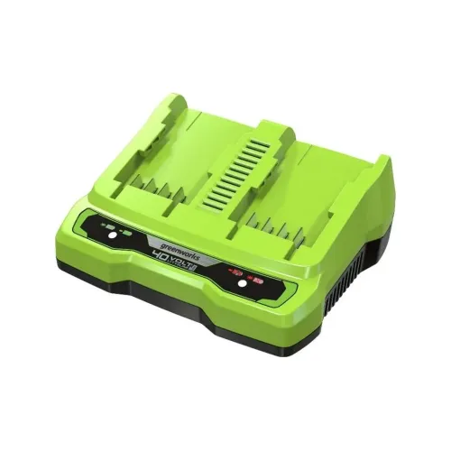 Зарядное устройство GREENWORKS G40UC8, быстрое на 2 аккумулятора (2938807)