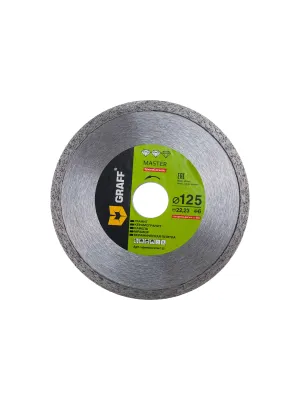 Диск алмазный GRAFF Speedceramic Master 125х6х1.1х22.23мм по керамограниту