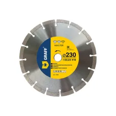 Диск алмазный GRAFF Master 230x10x2.6x22.23мм по бетону и камню