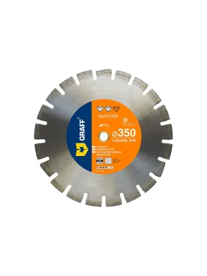Диск алмазный GRAFF Master 350x10х3.0х25.4/20мм по асфальту