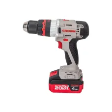 Аккумуляторный шуруповерт ударный CROWN CT21075HMX-4 BMC, кейс