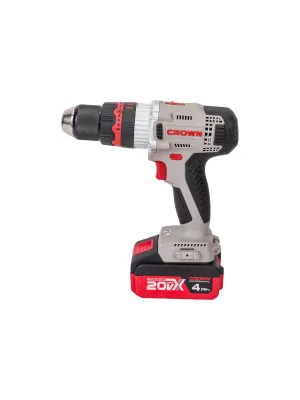Аккумуляторный шуруповерт ударный CROWN CT21075HMX-4 BMC, кейс
