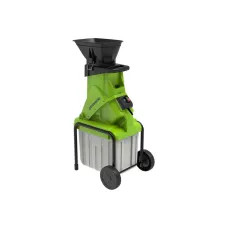 Измельчитель садовый электрический GREENWORKS GACSB, 220 В, 2.5 кВт, с контейнером