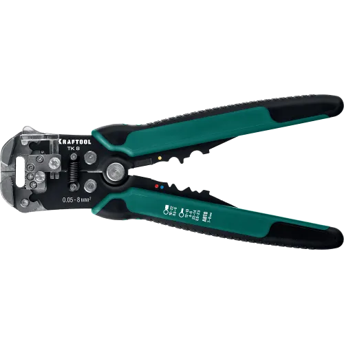 Стриппер KRAFTOOL TK-8, автоматический многофункциональный, 0.05-0.13 и 6-8мм², (22637)